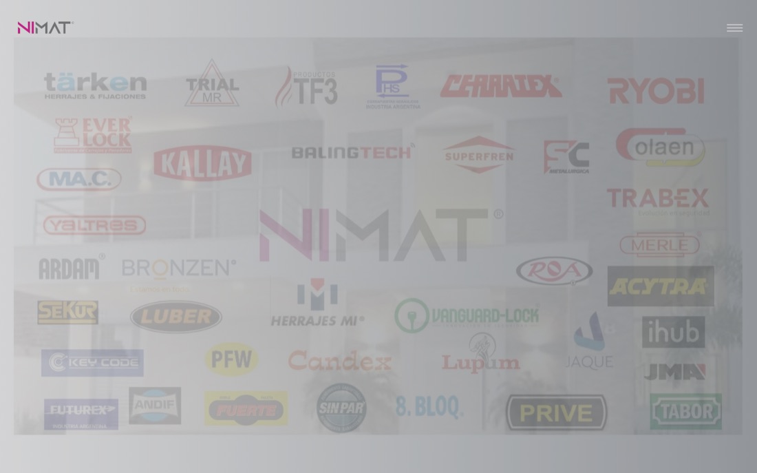 Sitio web de Herrajes Nimat
