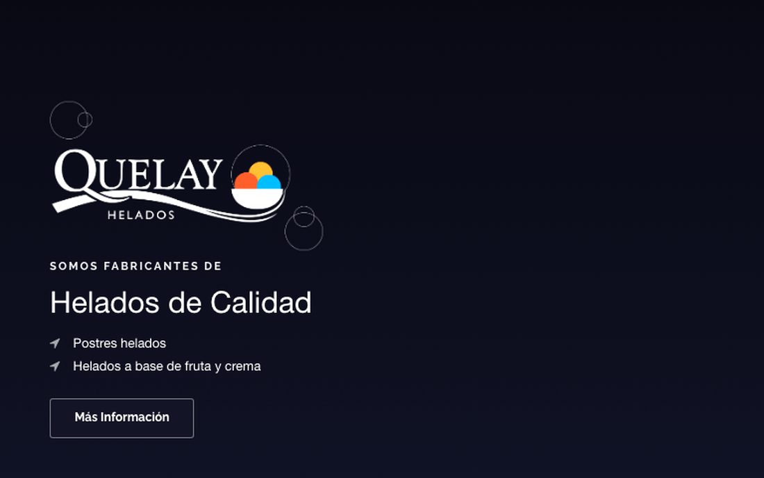 Sitio web de Quelay Helados